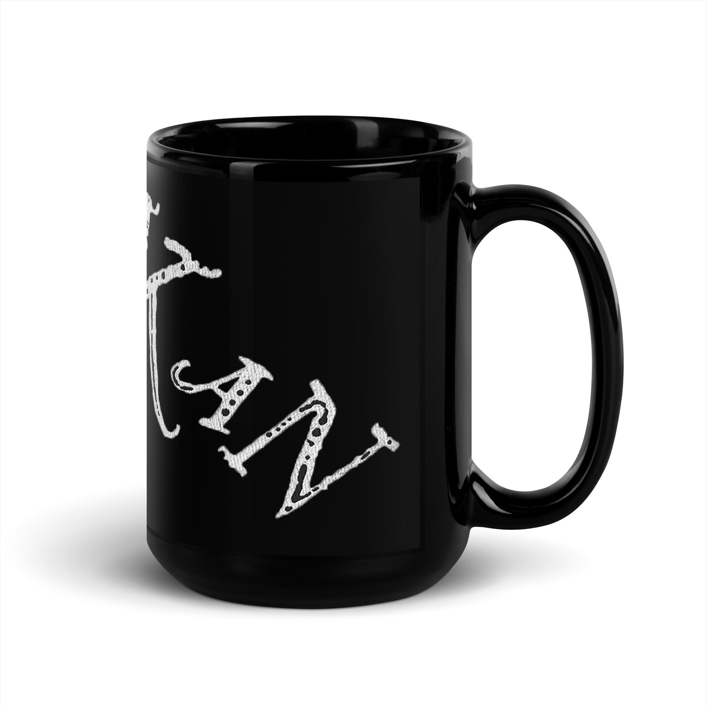 Black Glossy Kon Kan Mug "Syntonic" LP Logo